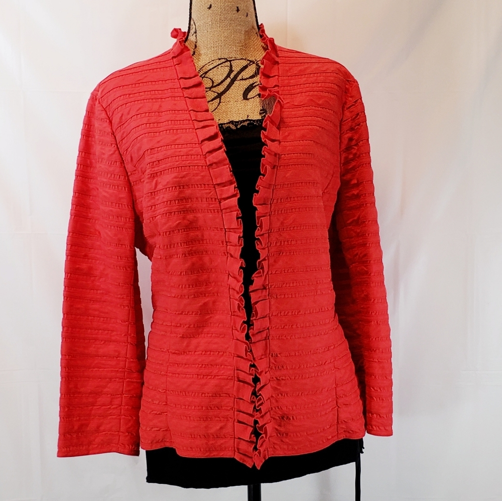 Lafayette 148 New York Orange blazer